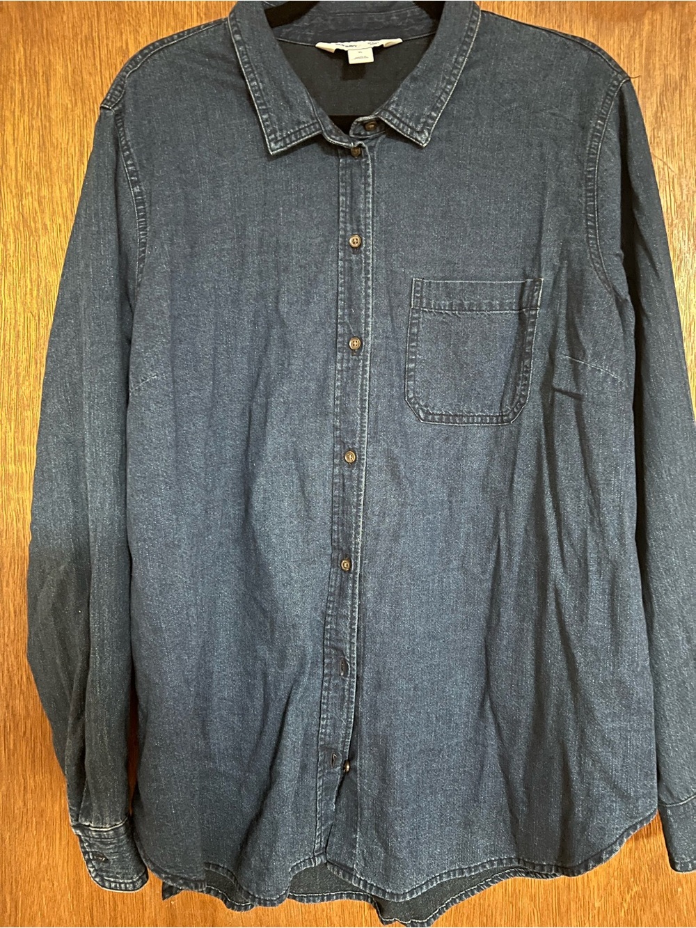Old Navy Indigo Denim Button-Up Shirt